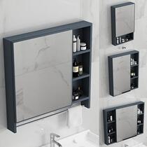 Mirror with rack integrated toilet bathroom anti-fog non-perforated wash basin hanging wall mirror cabinet storage box