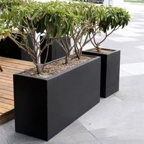 Aluminum alloy flower box outdoor flower bed partition flower slot square Sales Department outside aluminum alloy flower box Commercial Street landscape