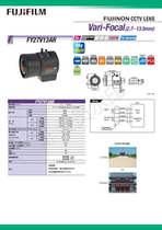  Brand new FY27V13AR Fujinon Day and Night type 2 7-13 5mm DC automatic aperture lens