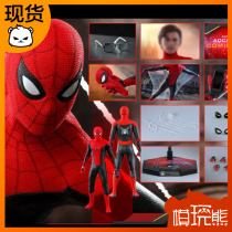  (Model PLAY bear)HOTTOYS HT MMS542 Spider-man hero expedition red and black suit spot]