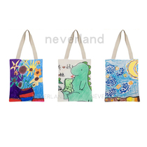 Large number single shoulder canvas shopping bag custom-made woman package for printing logo Large capacity environmental protection supermarket shopping arcade