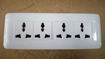 Jieying switch socket (Hongya 118 series)four plug