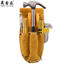 Yellow Cow Leather Thicken Electric Carpentry Kit Repair Home Site Hardware Fitter Sleeve Multifunction pocket