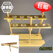 Wooden liquid funnel rack 2 holes 4 holes 6 holes adjustable wooden funnel rack experimental teaching equipment