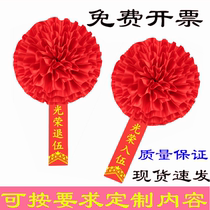 Glorious flower recruits enlisted veterans retired outstanding advanced labor model corsage student kindergarten safflower