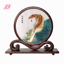 Suembroidered double-sided embroidered piece pure hand embroidered Chinese character gift