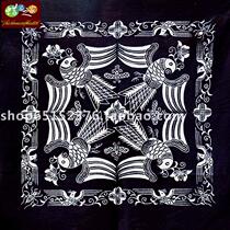 Batik tablecloth Guizhou Miao batik Batik painting Decorative wall hanging Small tablecloth Bird dance and insect song 93*93