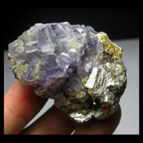 Mineral ore DS4101F2 fluorite arsenopyrite (5 5 cm123g in Inner Mongolia)