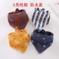 4-pack baby cotton triangle scarf childrens bib waterproof saliva bag newborn saliva towel autumn and winter