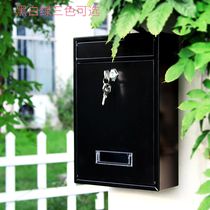 Code lock small mailbox newspaper box outdoor waterproof rust-proof iron milk box European suggestion box mailbox complaint box