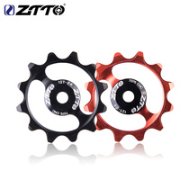Road mountain bike rear guide wheel 12T positive and negative tooth aluminum alloy guide wheel ceramic bearing Palin rear dial accessories