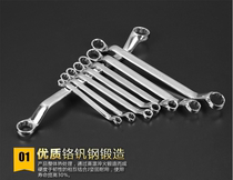 Plum Blossom Wrench Steam Repair Tool Eye Wrench 17-19 Machine repairing double head Plum Wrench Suit 18-24
