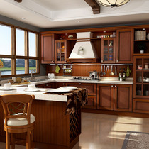 Gold medal kitchen cabinet simple country pastoral style Positano 1 white ash gold medal floor cabinet