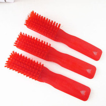 Plastic shoes brush red soft hair bristles shoe brush household Daily necessities washing shoes wedding supplies with handle