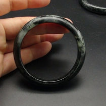 Nanyang Dushan Jade Single Jade permeable ink material flat bracelet jade bracelet peace bracelet