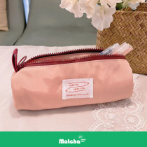 Sandwich pencil bag I Japanese high-value stationery bag simple niche large-capacity College student stationery box nylon