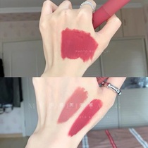 3CE water mist lip glaze double Laydown new velvet matte matte water lipstick taupe rust red
