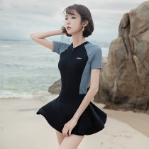 Middle School students swimsuit girls Big children swimsuit 12-year-old junior high school students 15 conservative 14 girls one-piece swimsuit summer 13