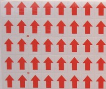 A001 self-adhesive sticker arrow bad label 10 * 8mm pack 80 sheets