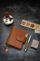 Li ink sugar fried chestnut leather leather A6 A7 A8 M5 FC PW exotic A5slim loose-leaf hand account