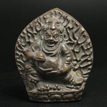 Wipe Buddha statue Tibetan traditional style Tibetan Buddhism mud wipe Tibetan Buddha statue black wealth God wipe