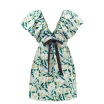 Agua by Agua Bendita Horizonte Printed Prime Minister Silk Mini One-piece Dress 2022 New