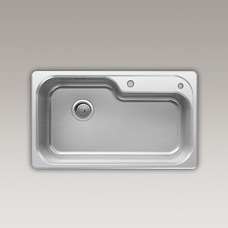 Kohler K-3726T-2KD-NA KS Milton single-slot table kitchen pot K-45925T-2KD-NA