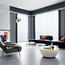Mog curtain modern light luxury gentleman Gray