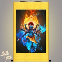 Filibusting King Kong portrait Grand except for the Scenography Statue of the Statue Statue of the Scroll Hanging Painting Buddhas Surface Painting and Silk Painting Custom