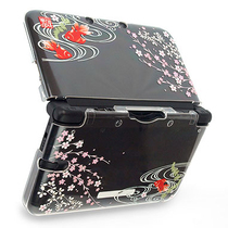And colorful Wasabi 3dsl 3DSXL transparent shell Crystal Protective case WSB0477 goldfish