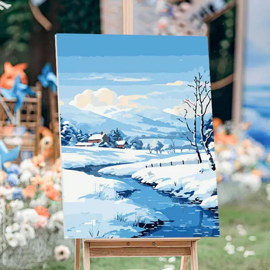 雪景数字油画-雪景数字油画促销价格、雪景数字油画品牌- 淘宝