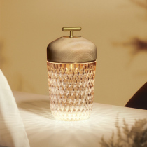 Hermes crystal lamp ornaments Pinecone diamond atmosphere touch bedside Louis portable table lamp