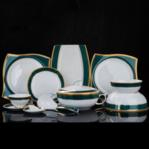 Dishes set for dinner set Bowl plate home European creative porcelain bowl Jingdezhen ceramic bone china combination tableware