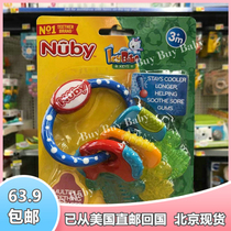 Spot Nuby Nuby Infant Ice Keychain Soft Tooth Gum Molar Ice Gum Fixer Multi-tactile