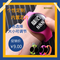 High-end silicone custom sauna lock digital hand brand code brand Gym locker bath induction foot bath bracelet