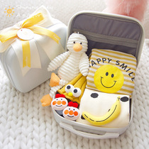 Baby gift box autumn newborn clothes set full moon gift cotton climbing clothes high-grade gift bag for male and female babies