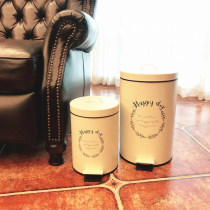 American vintage happyday thick drop trash can home pedal kitchen bathroom living room
