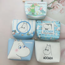 Zero wallet cute PU mumming coin bag data cable headset storage bag card bag Japanese hipster