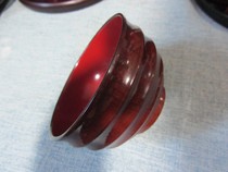 Clear Cabin Inventory Lacquered * vegepainted wood grain transparent natural lacquered wood ring tattooing wood bowls 118MM* 65MM