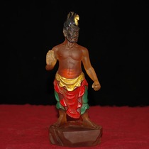 Folk recycling antiques and antiques collection gold old glaze painted Buddha statues