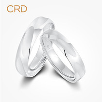 CRD Claiti platinum ring female PT950 platinum ring mens couple couple ring A pair of vegetarian wedding ring couple style