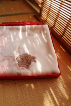 muzlear wood son Li Yuan with  a glance at Fang Hua silk scarlet female real silk scarf shawl and send in mother-in-law