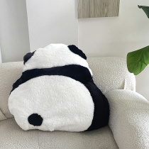 ins small red book concote with cute cartoon panda back and shadow with pillow headboard floating window cushions cushion sofa leaning on the p cushion