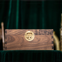 Black walnut storage box traditional tenon structure dovetail retro storage box home soft decoration small box
