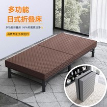  Export Japanese-style household folding bed Office lunch break Hotel small apartment simple bed Single plus high reinforced bed