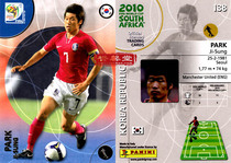 Panini 2010 World Cup Official Edition Star Card 138 Puka Park Ji-Sung Park Ji-sung