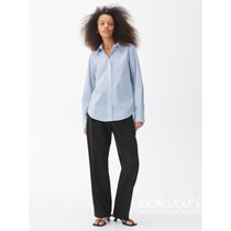UK 03 25 products ARKET womens dress new collar pure colour long sleeve 100 lap shirt