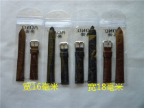 Leather straps wide 18 mm 16 mm 16 mm black brown