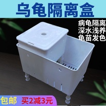 Aquarium turtle isolation box incubator box mini turtle water turtle egg turtle small fry breeding hair color isolation box transparent