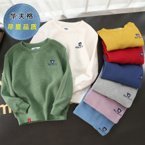 Day Department Boy Huafg pure cotton necropolis New products Long sleeves round collar childrens undershirt foreign air baby trendy